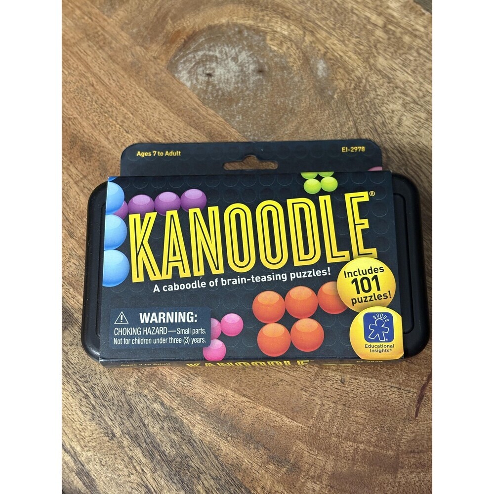 Educational Insights Kanoodle Brain Teaser 101 Puzzles Ages 7+ Multicolor New